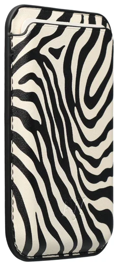AVY Magnetische Wallet MagSafe Kaarthouder / Pasjeshouder Serengeti Zebra afbeelding 7