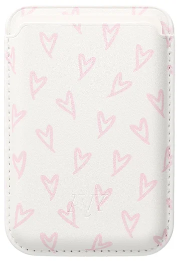 AVY Magnetische Wallet MagSafe Kaarthouder / Pasjeshouder Cupid Blush afbeelding 9