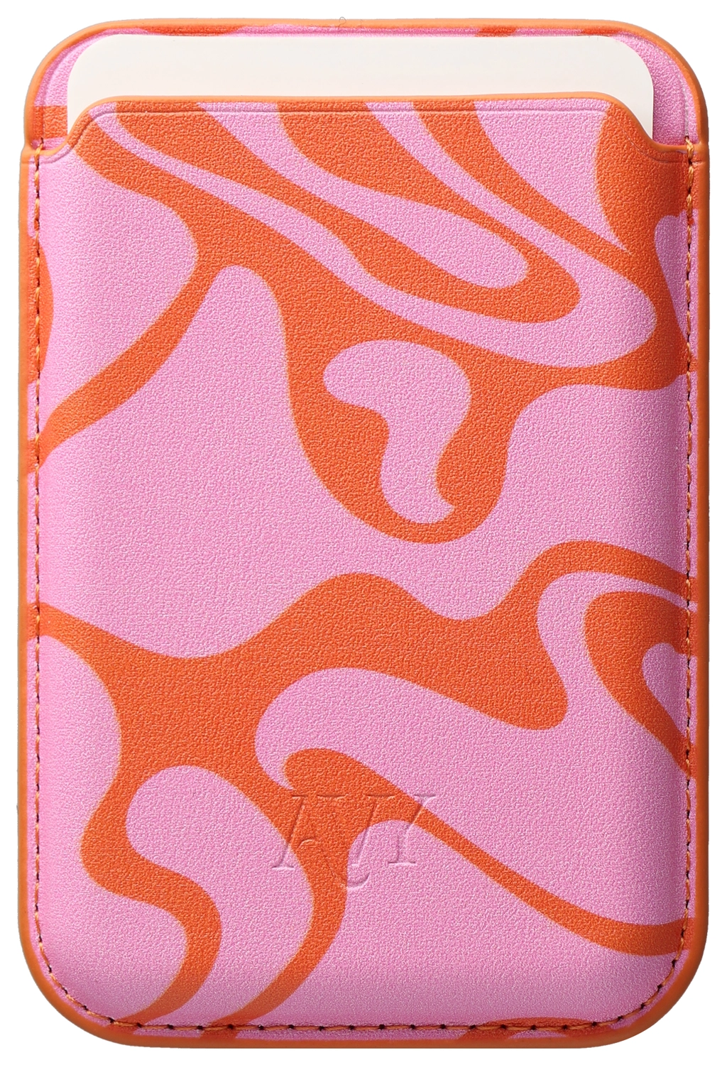AVY Magnetische Wallet MagSafe Kaarthouder / Pasjeshouder Rosé Twist afbeelding 8