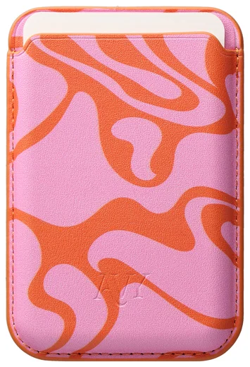AVY Magnetische Wallet MagSafe Kaarthouder / Pasjeshouder Rosé Twist afbeelding 8