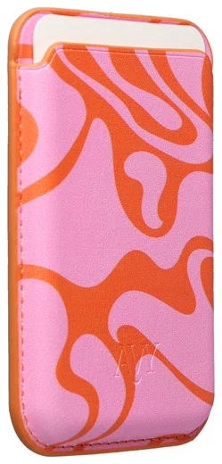 AVY Magnetische Wallet MagSafe Kaarthouder / Pasjeshouder Rosé Twist afbeelding 9