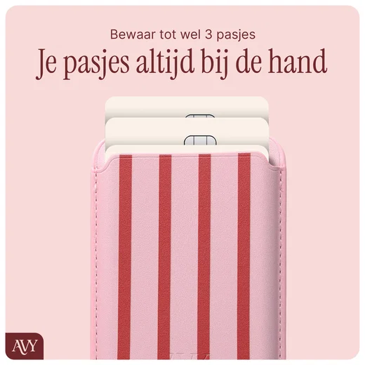 AVY Magnetische Wallet MagSafe Kaarthouder / Pasjeshouder Linea Sol afbeelding 5