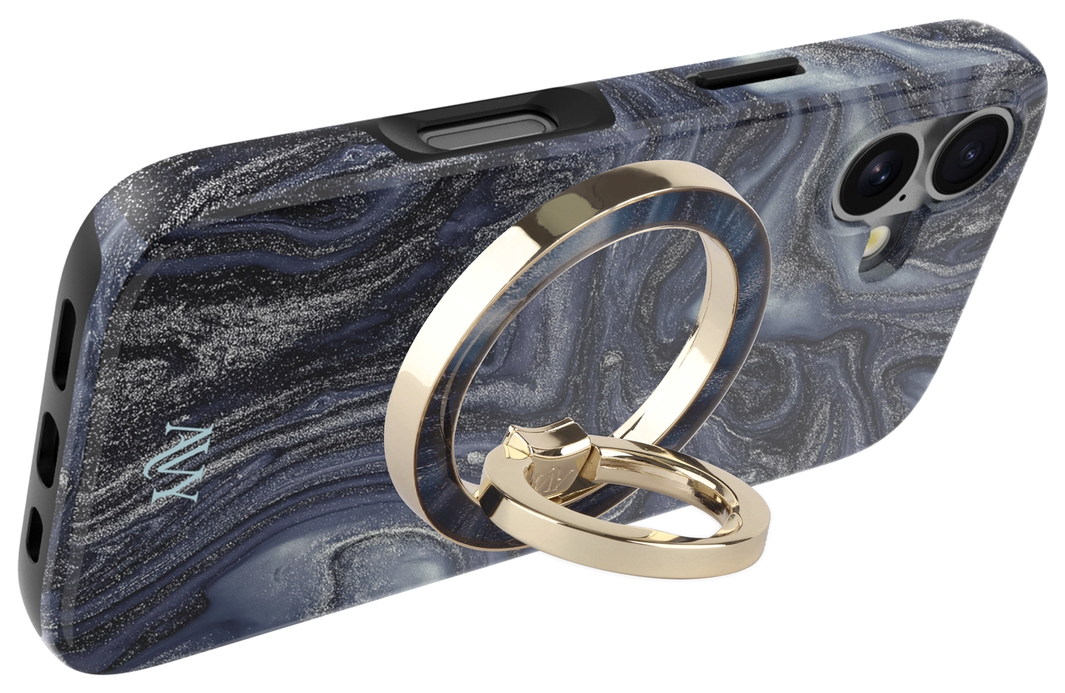 AVY Stand MagSafe Ring Stand / Vinger Houder Obscura Blue afbeelding 6