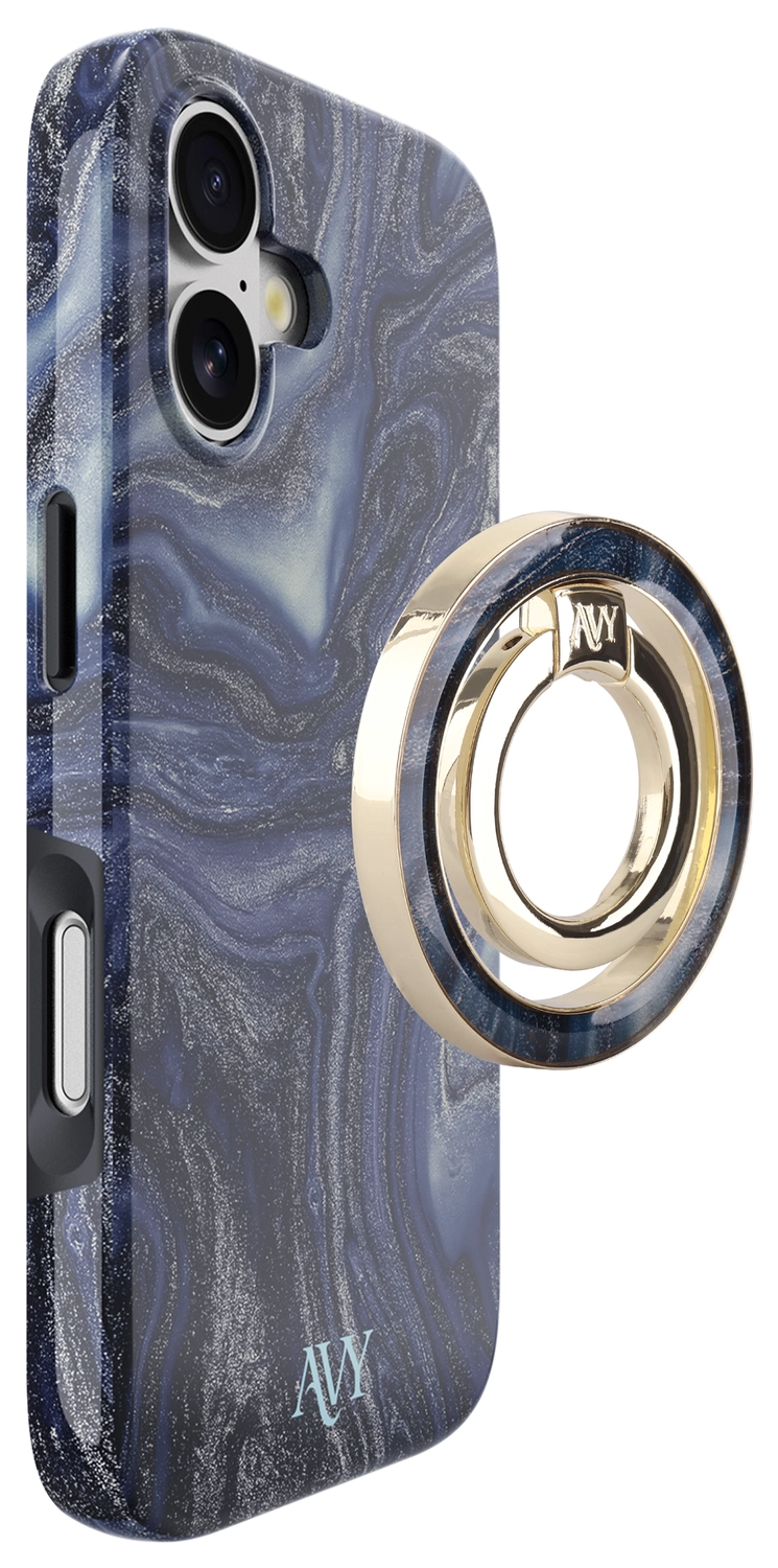 AVY Stand MagSafe Ring Stand / Vinger Houder Obscura Blue afbeelding 7