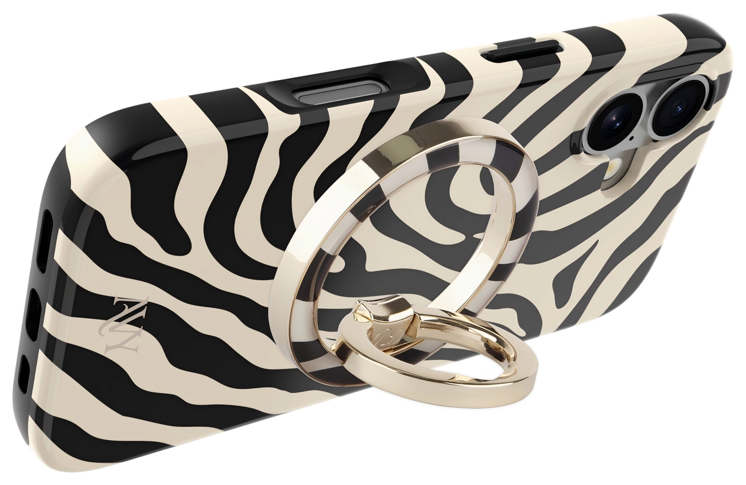 AVY Stand MagSafe Ring Stand / Vinger Houder Serengeti Zebra afbeelding 7