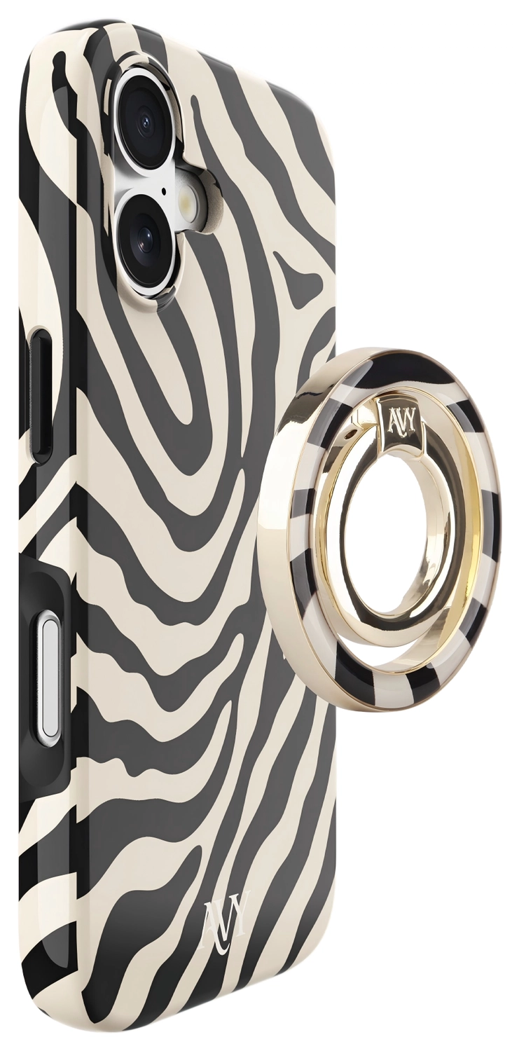 AVY Stand MagSafe Ring Stand / Vinger Houder Serengeti Zebra afbeelding 8