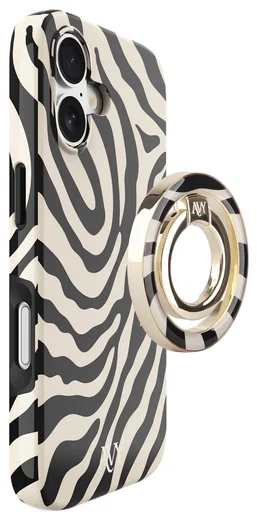 AVY Stand MagSafe Ring Stand / Vinger Houder Serengeti Zebra afbeelding 8
