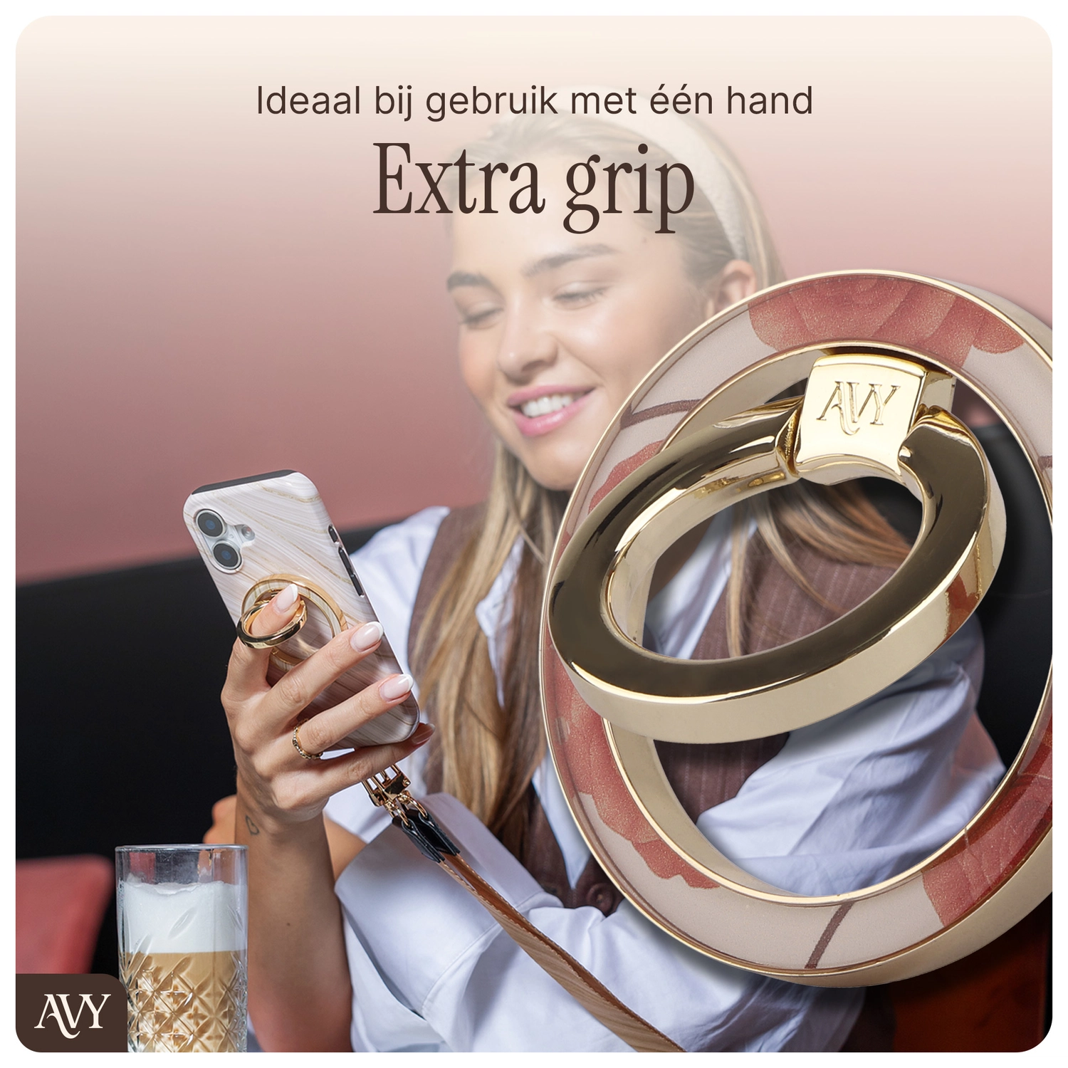 AVY Stand MagSafe Ring Stand / Vinger Houder Botanique Roses afbeelding 2