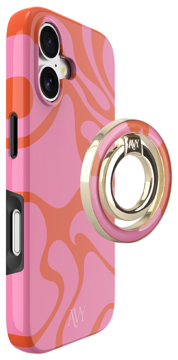 AVY Stand MagSafe Ring Stand / Vinger Houder Rosé Twist afbeelding 7