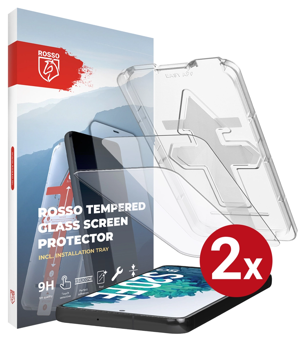 Rosso Samsung Galaxy S20 FE Tempered Glass met Installatietray (2-Pack) afbeelding 13