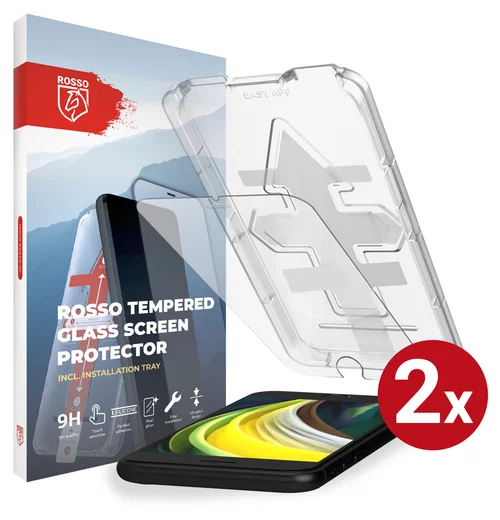 Rosso Apple iPhone SE 2020/2022 Tempered Glass met Installatietray (2-Pack) afbeelding 1
