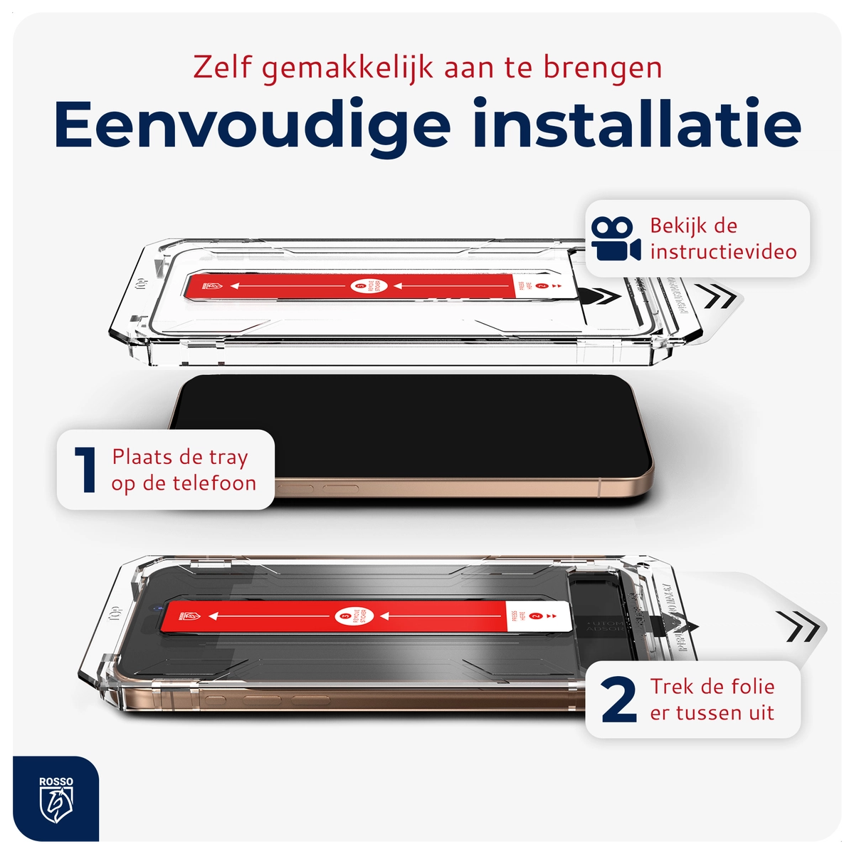 Rosso Apple iPhone 13 Pro Max Tempered Glass met Installatietray (2-pack) afbeelding 6