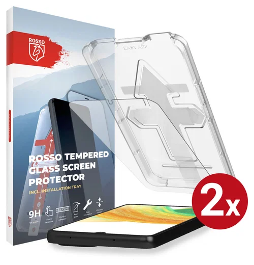 Rosso Samsung Galaxy A33 Tempered Glass met Installatietray (2-Pack) afbeelding 1