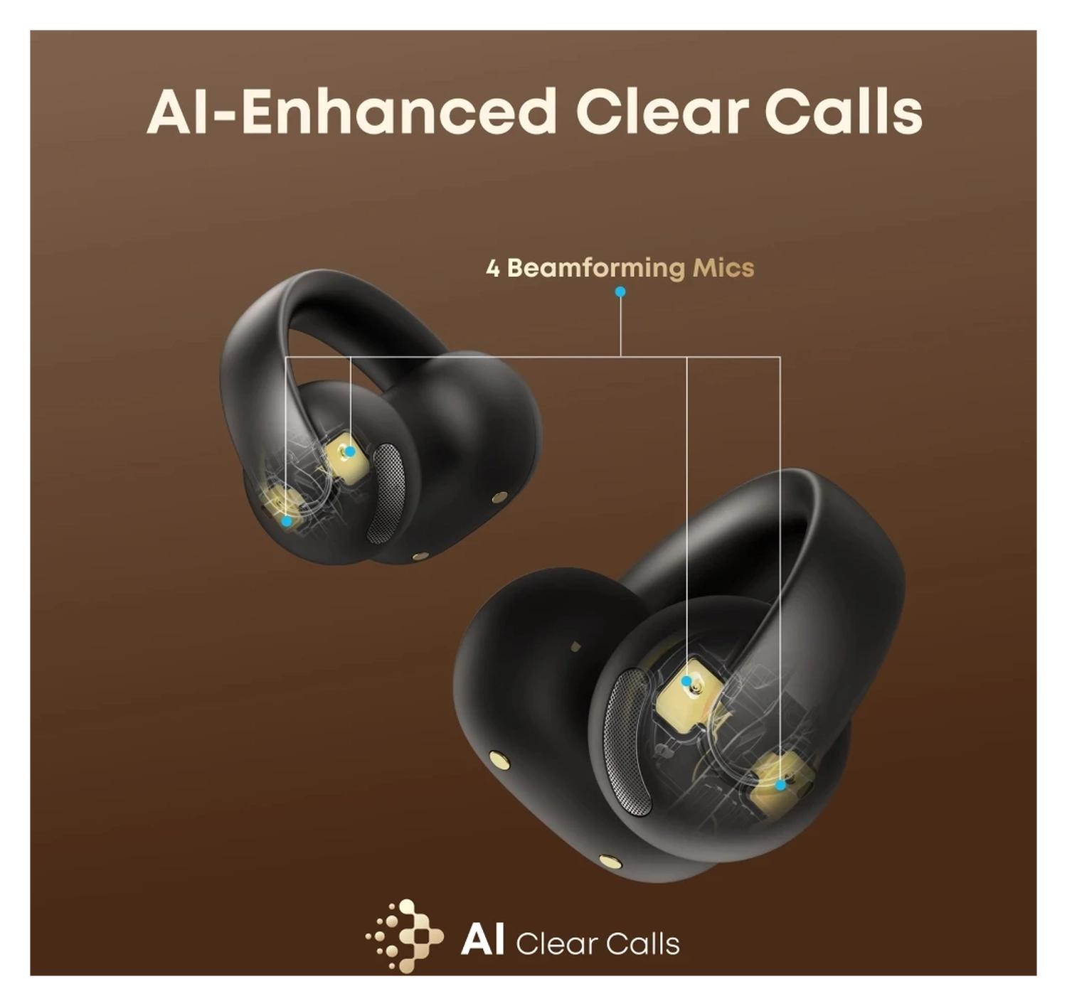 Anker Soundcore Aeroclip Open-Ear Oordopjes True Wireless Bluetooth Zwart afbeelding 6