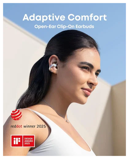 Anker Soundcore Aeroclip Open-Ear Oordopjes True Wireless Bluetooth Wit afbeelding 2