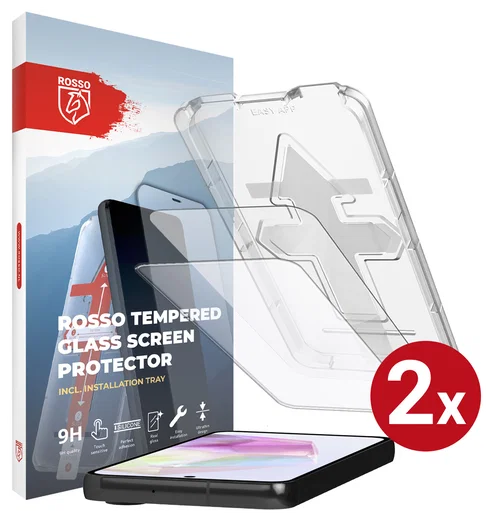 Rosso Samsung Galaxy A35 Tempered Glass met Installatietray (2-Pack) afbeelding 1