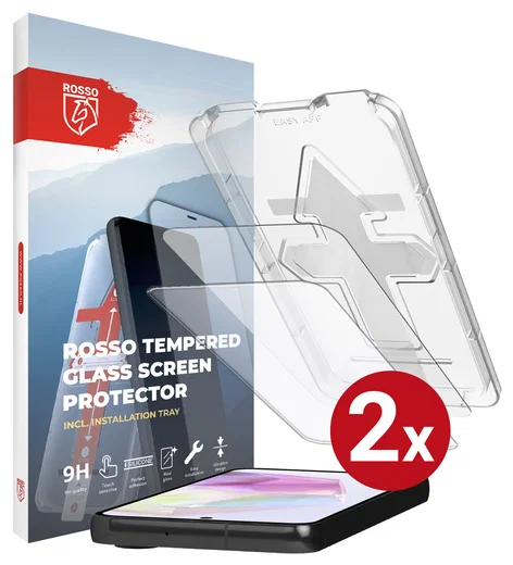 Rosso Samsung Galaxy A35 Tempered Glass met Installatietray (2-Pack) afbeelding 12