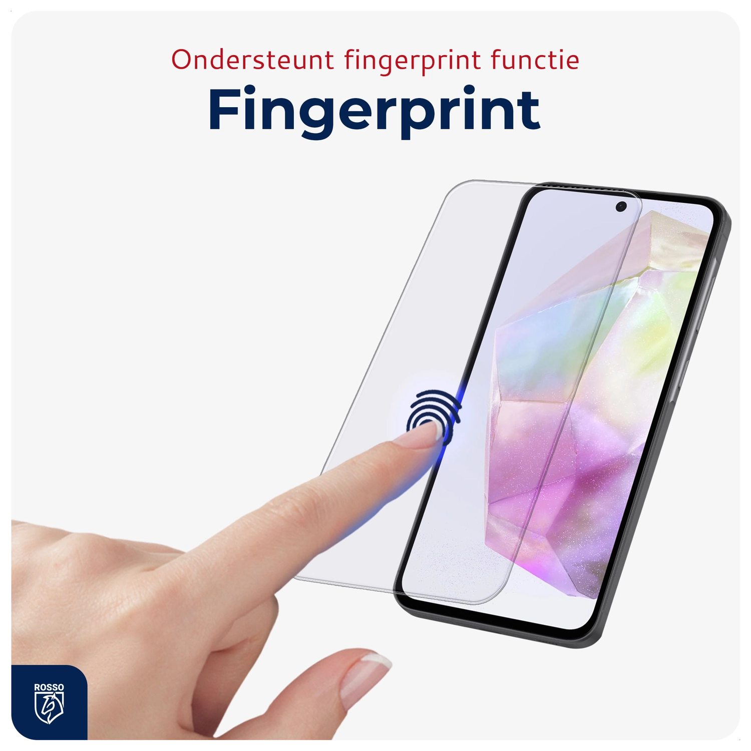 Rosso Samsung Galaxy A35 Tempered Glass met Installatietray (2-Pack) afbeelding 4