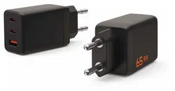 UAG SRGE 65W GaN Power Adapter 3-Poorts USB-C/USB-A Snellader Zwart afbeelding