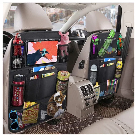 Autostoel Organizer Tas met Opbergvakken en Tablet / iPad Houder (2-Pack) afbeelding 10