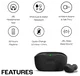 JBL Wave Buds Draadloze Bluetooth 5.2 Oordopjes met JBL Deep Bass Sound Zwart afbeelding 2