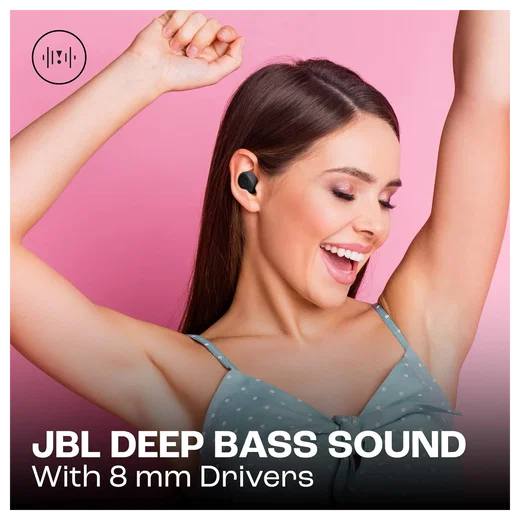 JBL Wave Buds Draadloze Bluetooth 5.2 Oordopjes met JBL Deep Bass Sound Zwart afbeelding 8