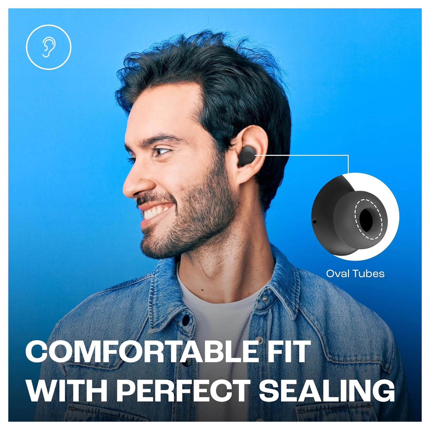 JBL Wave Buds Draadloze Bluetooth 5.2 Oordopjes met JBL Deep Bass Sound Zwart afbeelding 9