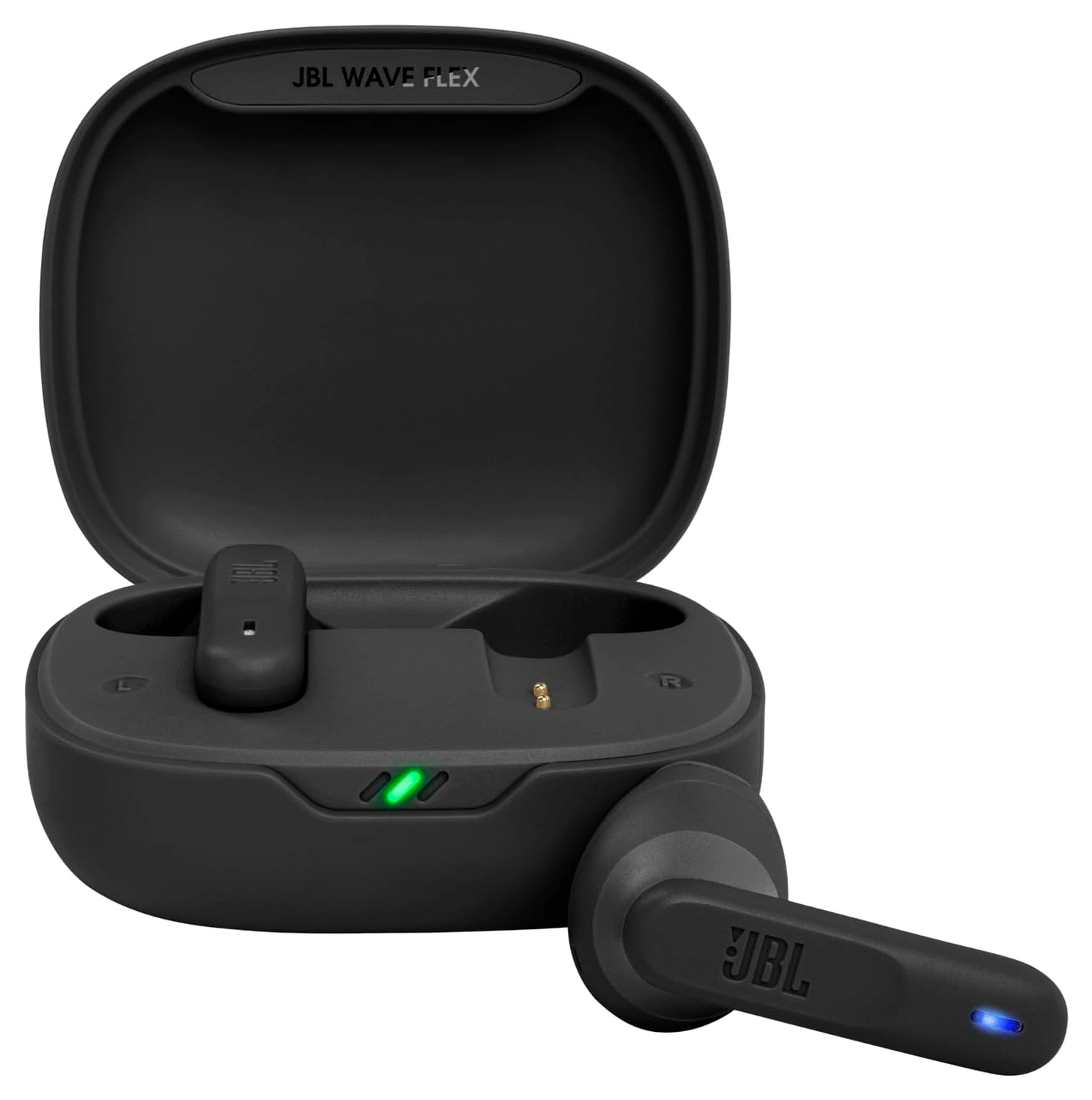 JBL Wave Flex Draadloze Bluetooth In-Ear Oordopjes met JBL Deep Bass Sound Zwart afbeelding 1