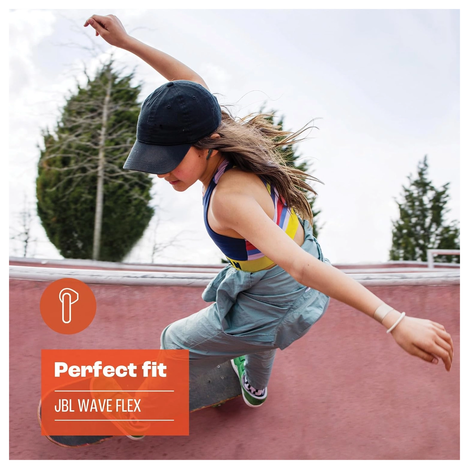 JBL Wave Flex Draadloze Bluetooth In-Ear Oordopjes met JBL Deep Bass Sound Zwart afbeelding 9