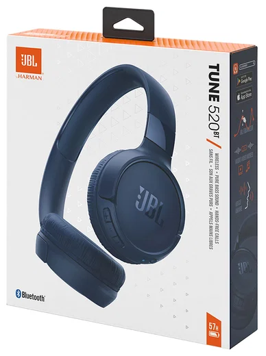 JBL Tune 520BT Draadloze Bluetooth On-Ear Koptelefoon met 57u Batterij Blauw afbeelding 2