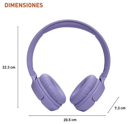 JBL Tune 520BT Draadloze Bluetooth On-Ear Koptelefoon met 57u Batterij Paars afbeelding 13