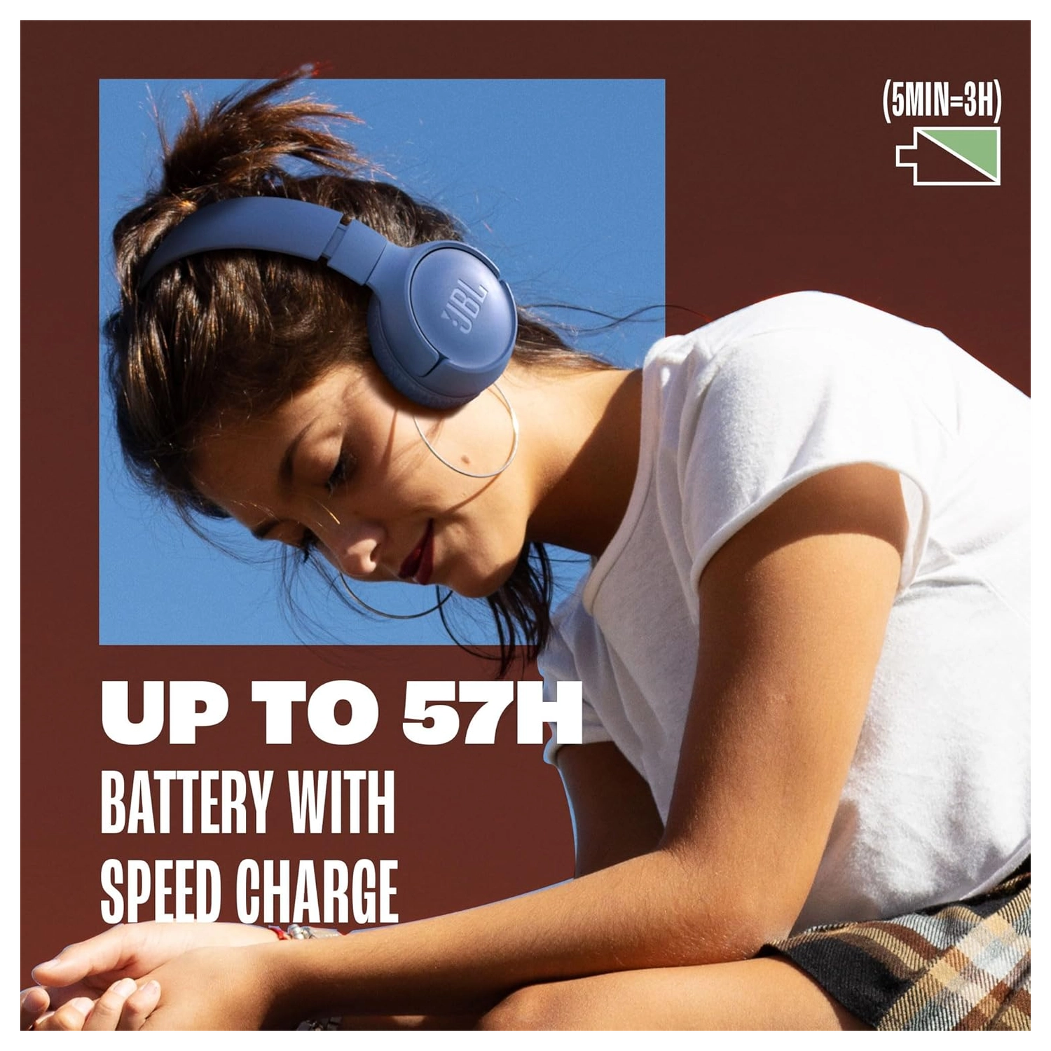 JBL Tune 520BT Draadloze Bluetooth On-Ear Koptelefoon met 57u Batterij Paars afbeelding 4
