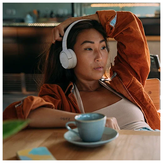 JBL Tune 520BT Draadloze Bluetooth On-Ear Koptelefoon met 57u Batterij Wit afbeelding 6