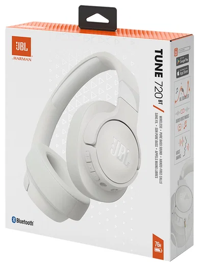 JBL Tune 720BT Draadloze Bluetooth Over-Ear Koptelefoon met 76u Batterij Wit afbeelding 2