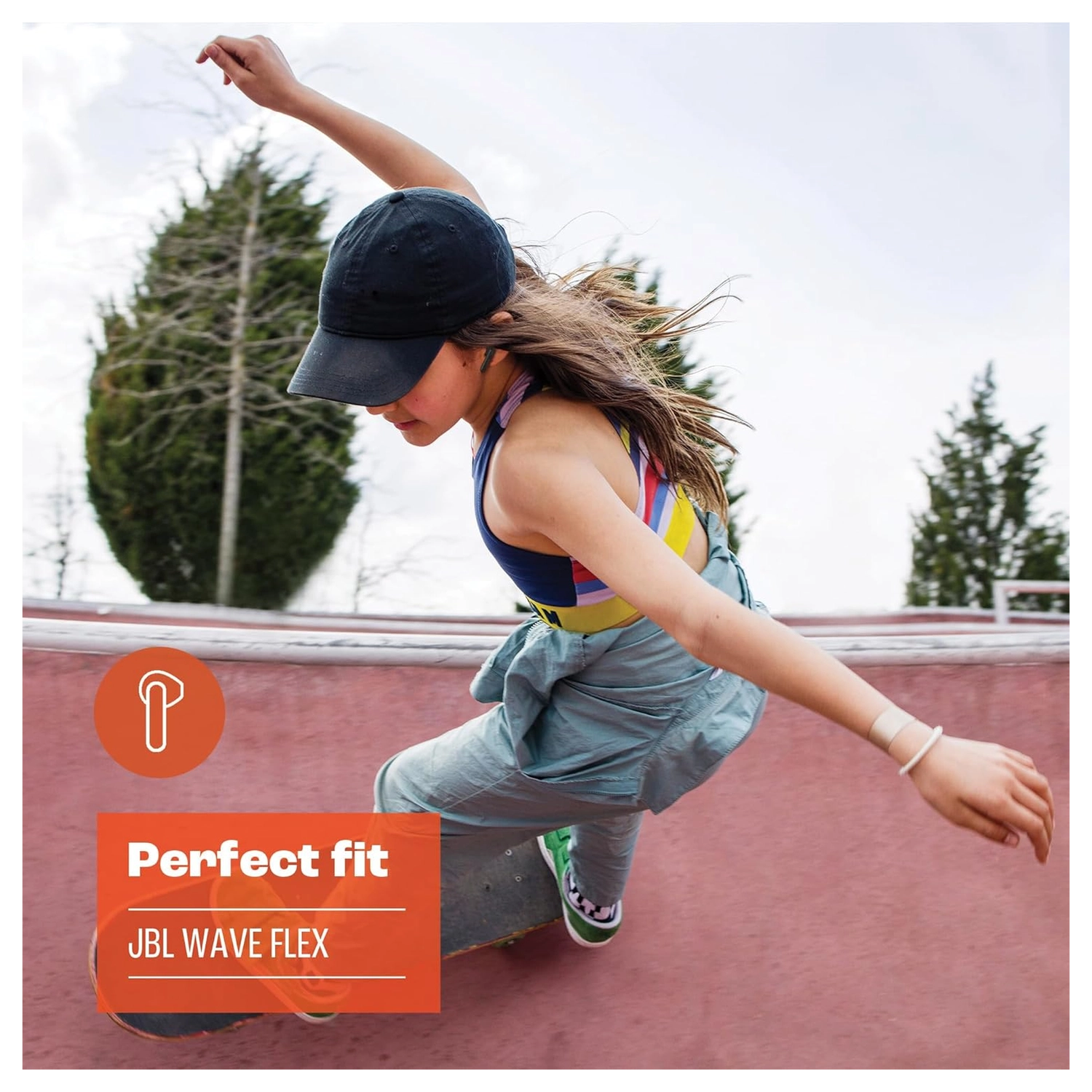 JBL Wave Flex Draadloze Bluetooth In-Ear Oordopjes met JBL Deep Bass Sound Wit afbeelding 6
