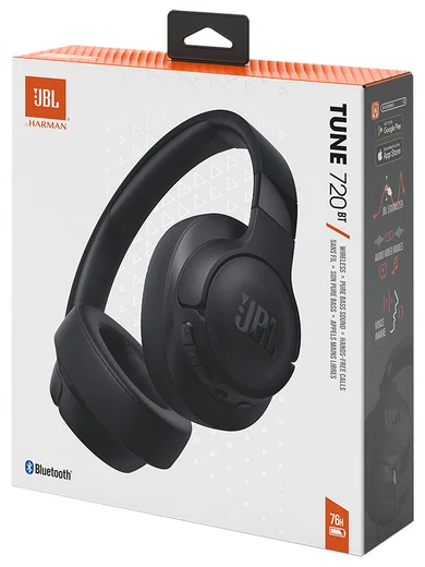 JBL Tune 720BT Draadloze Bluetooth Over-Ear Koptelefoon met 76u Batterij Zwart afbeelding 2