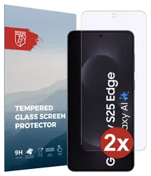 Rosso Samsung Galaxy S25 Edge 9H Tempered Glass 2-pack afbeelding