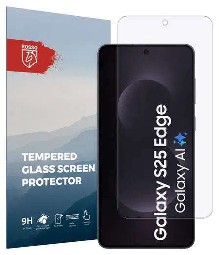 Rosso Samsung Galaxy S25 Edge 9H Tempered Glass 2-pack afbeelding 4