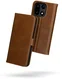 Rosso Deluxe OnePlus 15 Hoesje Echt Leer Book Case Bruin afbeelding 2