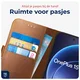 Rosso Deluxe OnePlus 15 Hoesje Echt Leer Book Case Bruin afbeelding 8