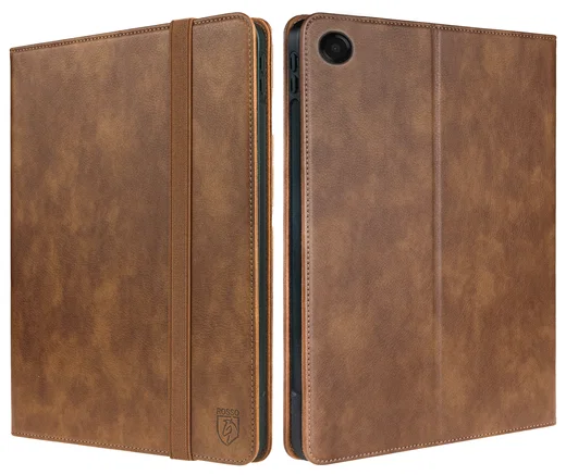 Rosso Element Samsung Galaxy Tab A11 Plus Hoes Book Case Bruin afbeelding 2