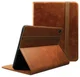 Rosso Deluxe Samsung Galaxy Tab A11 Plus Hoes Book Case Echt Leer Bruin