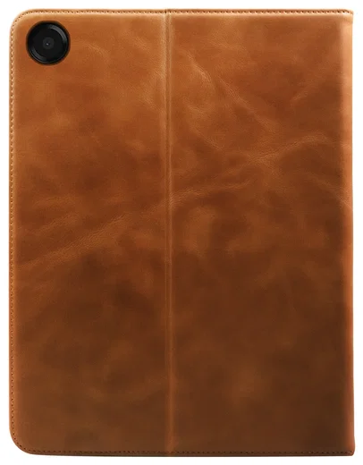 Rosso Deluxe Samsung Galaxy Tab A11 Plus Hoes Book Case Echt Leer Bruin afbeelding 2