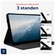 Rosso Deluxe Samsung Galaxy Tab S11 Hoes Book Case Echt Leer Zwart afbeelding 4