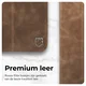 Rosso Elite Samsung Galaxy Tab S11 Hoes 2-in-1 Echt Leer Book Case Bruin afbeelding 3