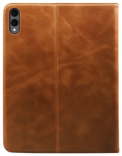 Rosso Deluxe Samsung Galaxy Tab S11 Ultra Hoes Book Case Echt Leer Bruin afbeelding 2