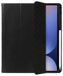 Rosso Elite Samsung Tab S11 Ultra Hoes 2-in-1 Echt Leer Book Case Zwart afbeelding