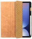 Rosso Elite Samsung Tab S11 Ultra Hoes 2-in-1 Echt Leer Book Case Licht Bruin