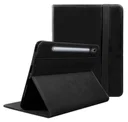 Rosso Deluxe Samsung Galaxy Tab S10 Lite Hoes Book Case Echt Leer Zwart