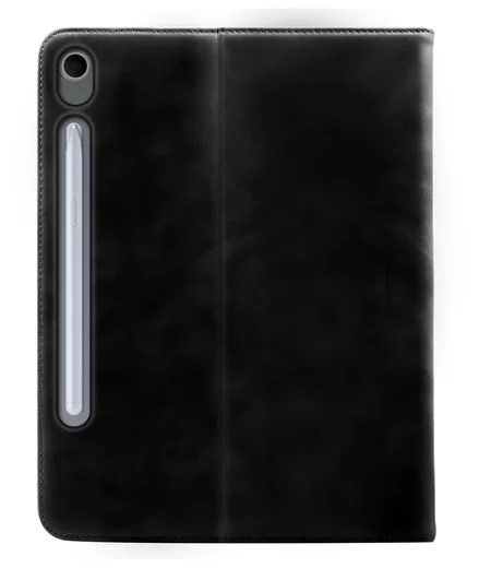 Rosso Deluxe Samsung Galaxy Tab S10 Lite Hoes Book Case Echt Leer Zwart afbeelding 2